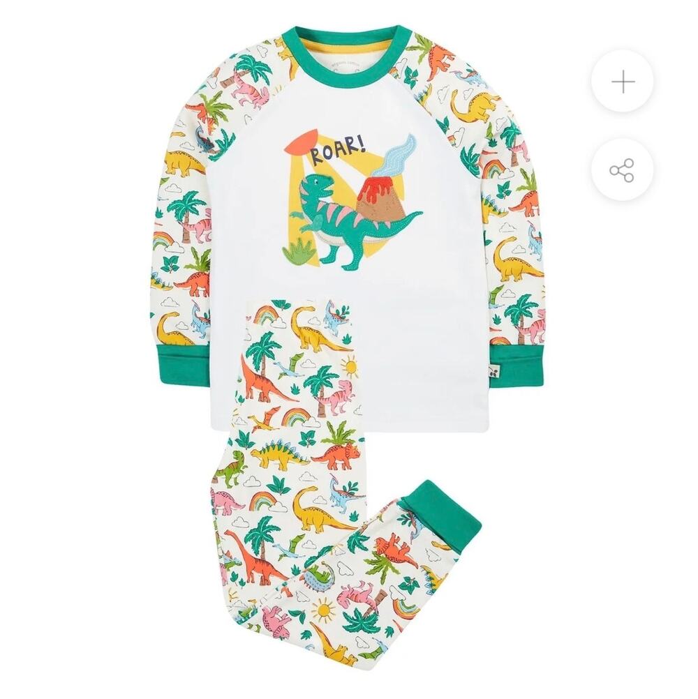 NWT Frugi organic Dinoland pajamas